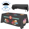 6 ft x 30"Top x 29" H - 3 Sided Standard Liquid Repellent Table Throw