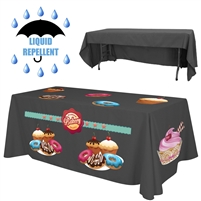 6 ft x 30"Top x 29" H - 3 Sided Standard Liquid Repellent Table Throw