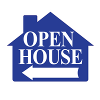 OPEN HOUSE SIGN  ($7.60 ea) - SINGLE UNIT