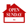 OPEN SUNDAY SIGN ($7.60 ea) - SINGLE UNIT