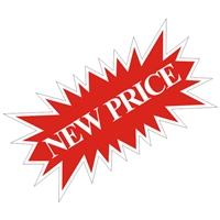 NEW PRICE STARBURST SIGN ($7.80 ea) - SINGLE UNIT