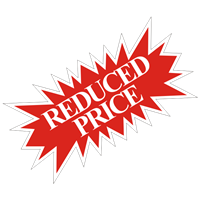 REDUCED PRICE STARBURST SIGN ($7.80 ea) - SINGLE UNIT