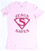 Jesus Saves Comic Theme Fashion Tee