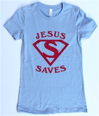 Jesus Saves Comic Theme Fashion Tee