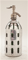 Metal Gajos Vintage Seltzer Bottle | The Seltzer Shop | Colored Argentine seltzer bottle - vintage seltzer pendant light - wine chiller interior design elements