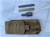 US GI SET OF 2-10 STRIPPER CLIPS WITH GUIDE AND BROWN AMMO POUCH.