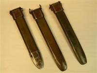 SUPER SALE! SET OF 3 US M7 SCABBARDS WITH METAL TIP GRADE II SOLD "AS IS" ONLY $ 44.95 FOR 3 PCS.