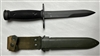 ITALIAN ARMY AR15 BAYONET M7 WITH SCABBARD.
