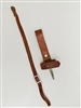 POLISH AK47/AKM LEATHER FROG AND WRIST STRAP FOR BAYONET