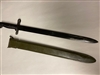 SPRINGFIELD  16" WWI BAYONET WITH SCABBARD.