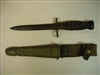 ITALIAN ARMY M1 CARBINE BAYONET GI ISSUE WITH LEATHER SCABBARD