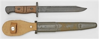 FRENCH FOREIGN LEGION COMBAT KNIFE P17 BAYONET CUT DOWN