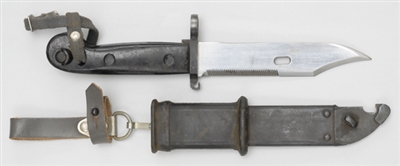 EAST GERMAN AK47 BAYONET WITH ROUND POMMEL.