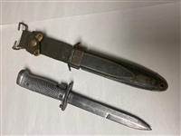 M1 GARAND M5 TURKISH BAYONET WITH ALUMINUM GRIPS WITH SCABBARD.
