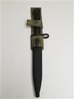 UZI BAYONET WITH SCABBARD AND FROG.