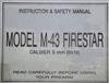 STAR PISTOL MODELM-43 FIRESTAR MANUAL