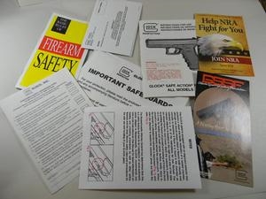 GLOCK FACTORY USER MANUAL. NEW IN SEALD PACKAGE