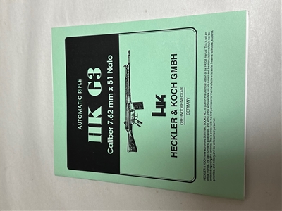 H&K G3 RIFLE BOOKLET.