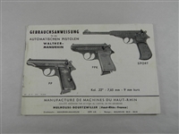 WALTHER PP/PPK/SPORT BOOKLET