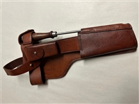MAUSER C96 PISTOL LEATHER HOLSTER WITH ROD TOOL.