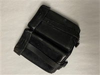 FN FAL BLACK LEATHER DUAL MAGAZINE POUCH.