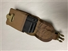 SET OF 2 FN-FAL ALUMINUM MAGAZINES WITH BROWN NYLON POUCH.