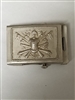 ITALIAN ARMY DRESS BELT BUCKLE WITH EMBOSSED CREST.