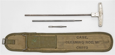 M1 CARBINE GI M8 CLEANING ROD WITH WWII DATED CANVAS CASE