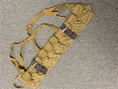 AK47/SKS CHINESE ARMY BANDOLIER WITH 20 STRIPPER CLIPS.