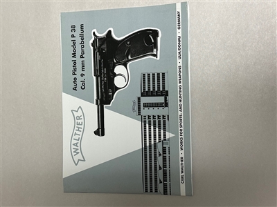 WALTHER P38/P1 TECHNICAL MANUAL.