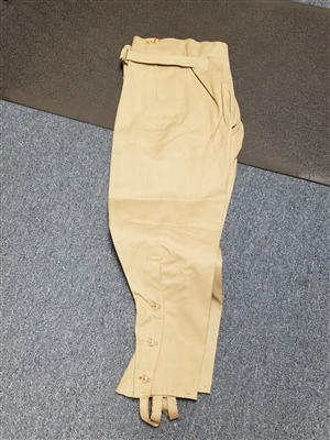 BRITISH / AUSTRALIAN ARMY WWII RUBBERIZED KHAKI CANVAS TROUSER.