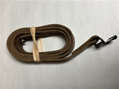 YUGO M-70 AK47 LEATHER SLING WITH METAL CLIP.