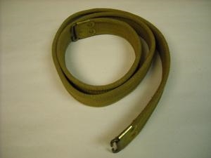 BRITISH ENFIELD RIFLE WWII KHAKI CANVAS SLING.