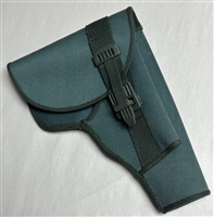 SPANISH POLICE O.D.  CANVAS HOLSTER FOR THE PISTOL STAR MODEL BM. NEW OLD STOCK .