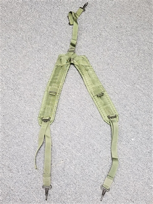 US GI LC2 OD NYLON SUSPENDERS.