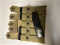 US GI WWII THOMPSON 5-20 RD AUTO ORDNANCE CORP. MAGAZINES SET WITH POUCH.