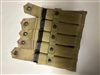 US GI WWII THOMPSON 5-20 RD SEYMOUR MAGAZINES SET WITH POUCH.