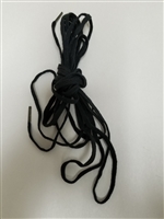 US GI BOOTS COTTON LACES 78" LONG, NARROW WIDTH 3/8". BLACK COLOR.