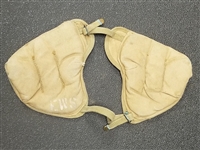 US GI WWII PAIRS OF KHAKI SHOULDER PADS PROTECTORS.