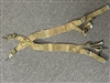 US GI WWII O.D. SUSPENDERS 1945 DATED. USED GOOD.