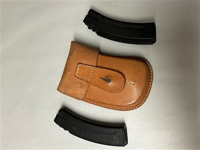 VZ61 SCORPION 20 RD. MAGAZINES SET WITH LEATHER POUCH.