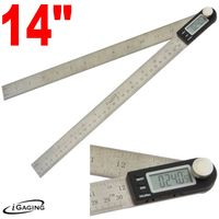 12" DIGITAL ELECTRONIC PROTRACTOR MITER ANGLE FINDER RULE