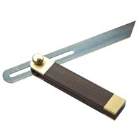 Ebony Sliding T-Bevel Gauge w/Brass Trim Dovetail Marker Carpenter Tool
