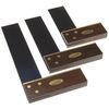 Premium 3 pc 4" 6" 8" Try Square Solid Ebony Stock Blued Steel Blade