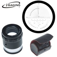 Stand Measuring Magnifier Loupe 10X w/Scale LED Lighted Illuminated