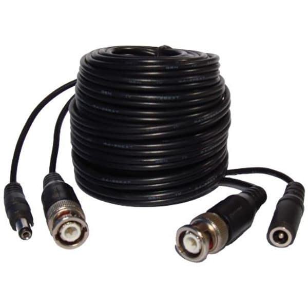 75 Foot BNC Cables with Power, Siamese Cable for CCTV Cameras