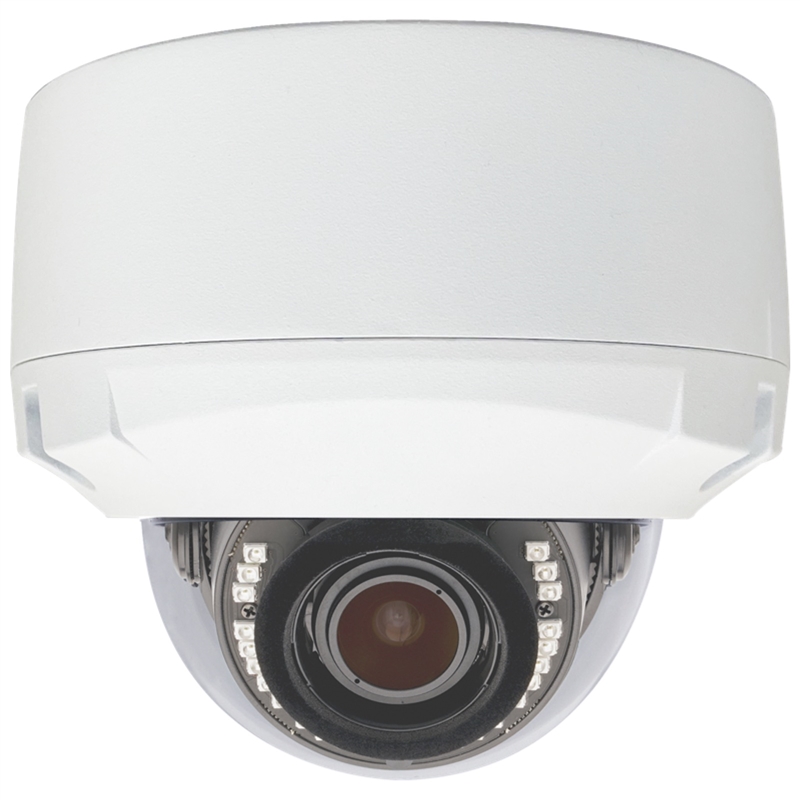 CCTV Camera Pros AHD-AD24H 1080p Security Camera | 2 Megapixel AHD Surveillance | White HD Infrared Dome | 2.8~12mm Varifocal Lens | IP68 Vandal