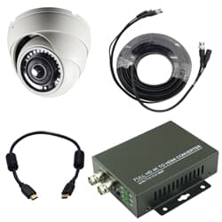 security camera TV display system