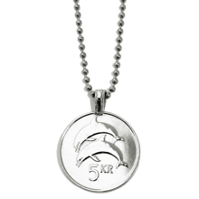 Dolphin Coin Necklace