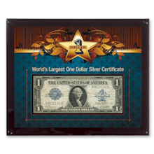 World's Largest Silver Certificate